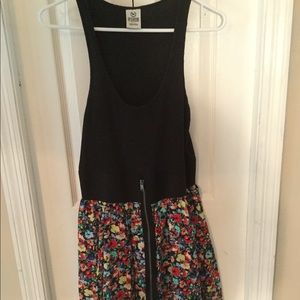 VS Pink Racerback Dress in Black and Floral